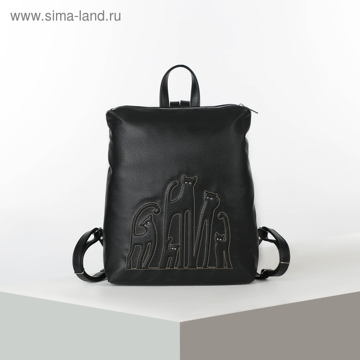 Рюкзак молодёжный, отдел на молнии, цвет чёрный
Рюкзак молодёжный, отдел на молнии, цвет чёрный