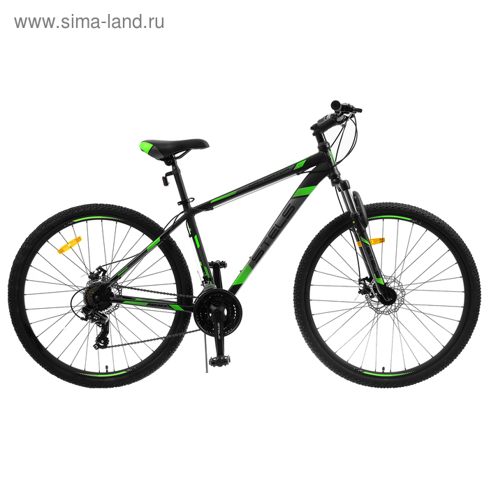 фото Велосипед 29" stels navigator-900 md f010, цвет чёрный/зелёный, размер 17,5"