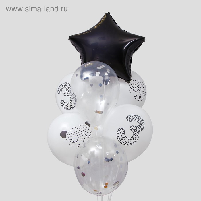 Букет из шаров «Гепард», цифра 3, фольга, латекс, конфетти, лента, набор 8 шт.
Букет из шаров «Гепард», цифра 3, фольга, латекс, конфетти, лента, набор 8 шт.