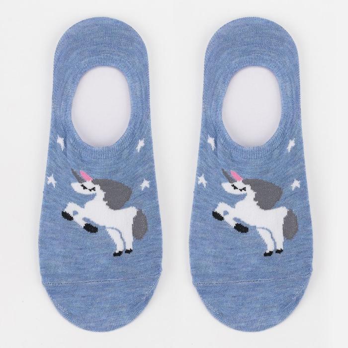 Носки-невидимки женские «Единорог» цвет голубой, размер 23-25 (36-40)
Носки-невидимки женские «Единорог» цвет голубой, размер 23-25 (36-40)