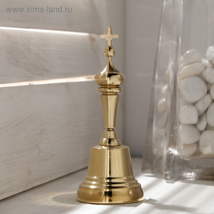 Колокольчик Валдайский "Позвонок №2", полированный, ручка-купол с крестом, d=35мм
Колокольчик Валдайский "Позвонок №2", полированный, ручка-купол с крестом, d=35мм