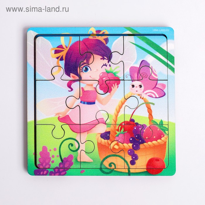 Пазл «Фея с фруктами», 9 деталей
Пазл «Фея с фруктами», 9 деталей