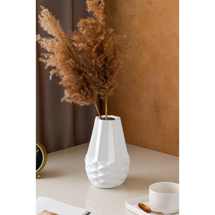 Ваза керамическая "Верона", настольная, глянец, белая, 23 см 
Ваза керамическая "Верона", настольная, глянец, белая, 23 см