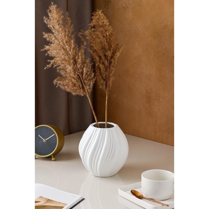 Ваза керамическая "Лия", настольная, белая, 17 см 
Ваза керамическая "Лия", настольная, белая, 17 см