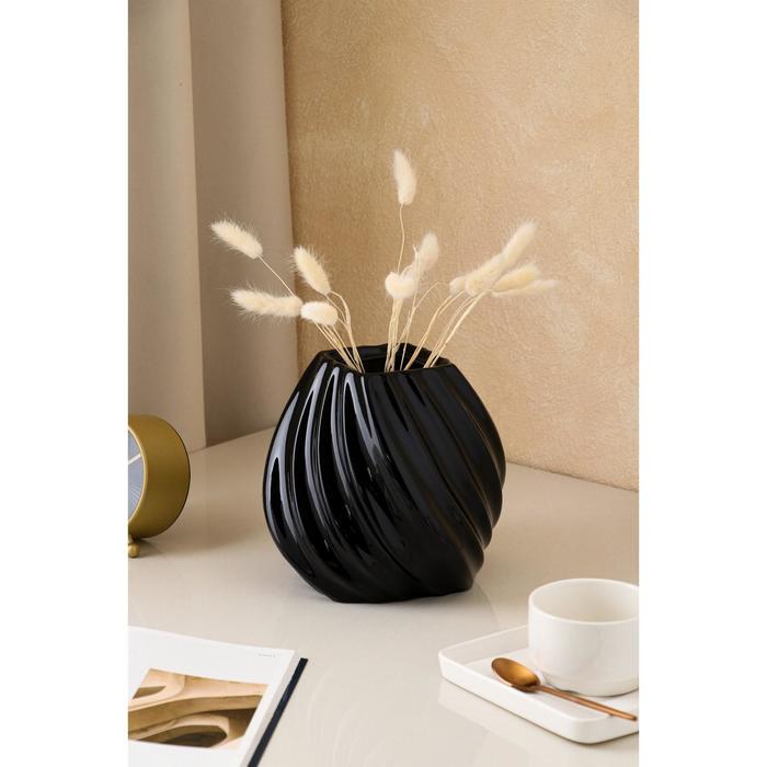 Ваза керамическая "Марелла", настольная, чёрная, 20 см
Ваза керамическая "Марелла", настольная, чёрная, 20 см