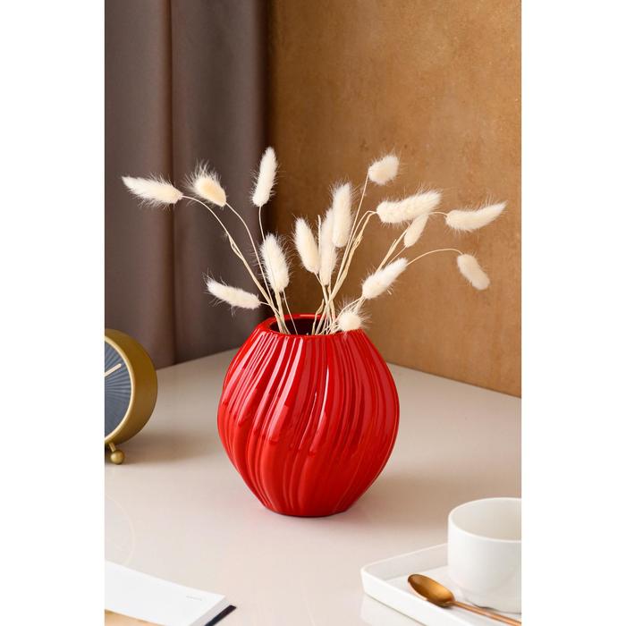 Ваза керамическая "Лия", настольная, красная, 17 см
Ваза керамическая "Лия", настольная, красная, 17 см