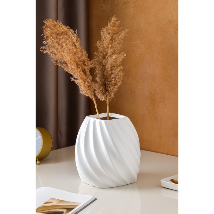 Ваза керамическая "Марелла", настольная, белая, 20 см
Ваза керамическая "Марелла", настольная, белая, 20 см