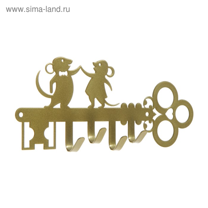 Вешалка 4-х местная "Мышата", цвет золото
Вешалка 4-х местная "Мышата", цвет золото