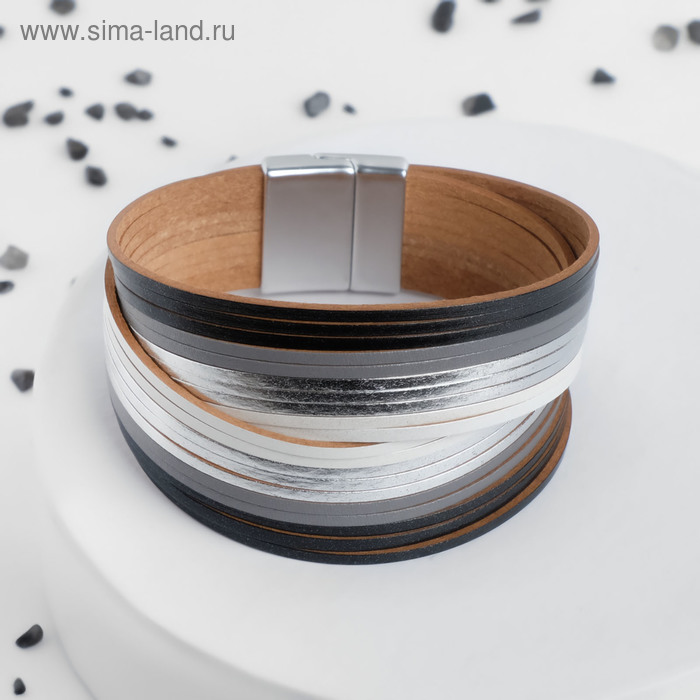 Браслет кожа "На магните" сплошные линии, цвет чёрно-белый, 19см
Браслет кожа "На магните" сплошные линии, цвет чёрно-белый, 19см