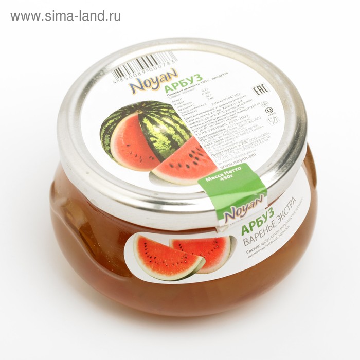 Варенье Noyan арбуз экстра, 450 г
Варенье Noyan арбуз экстра, 450 г