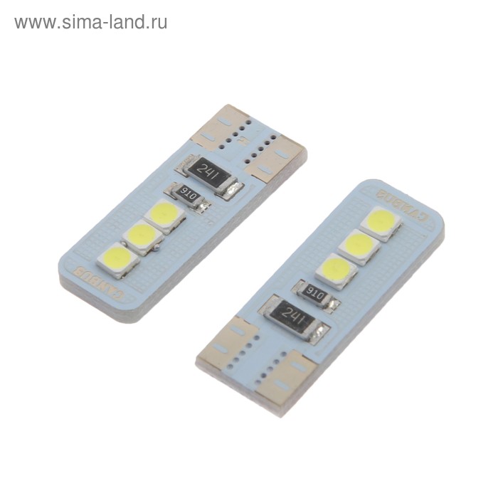 Лампа светодиодная габаритная C2R T10-3030-6SMD
Лампа светодиодная габаритная C2R T10-3030-6SMD