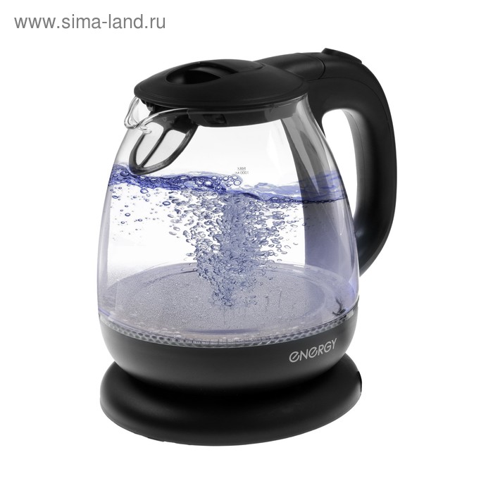 Чайник электрический ENERGY E-296, стекло, 1 л, 1100 Вт, чёрный
Чайник электрический ENERGY E-296, стекло, 1 л, 1100 Вт, чёрный