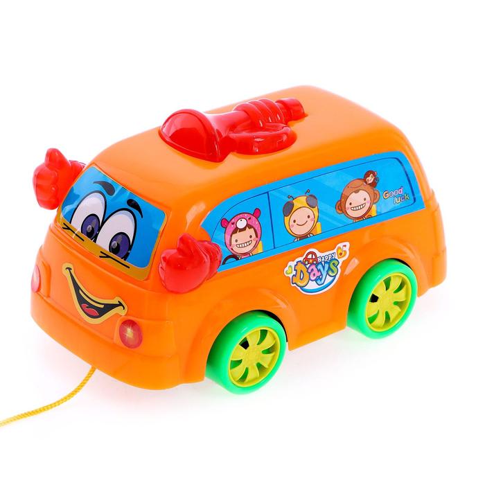 Каталка на верёвочке «Автобус», цвета МИКС
Каталка на верёвочке «Автобус», цвета МИКС