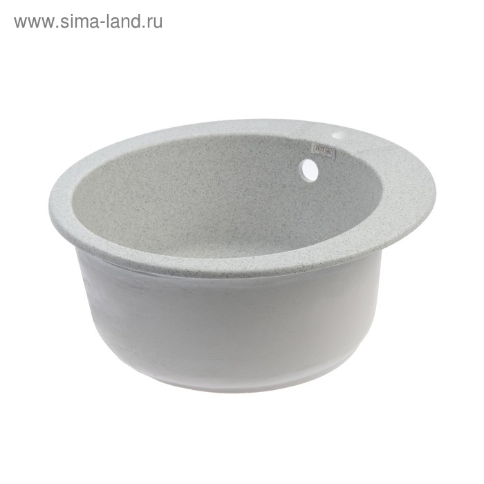 Мойка кухонная из камня ZETT lab. 5/Q10, d=495 мм, матовая, светло-серая 
Мойка кухонная из камня ZETT lab. 5/Q10, d=495 мм, матовая, светло-серая
