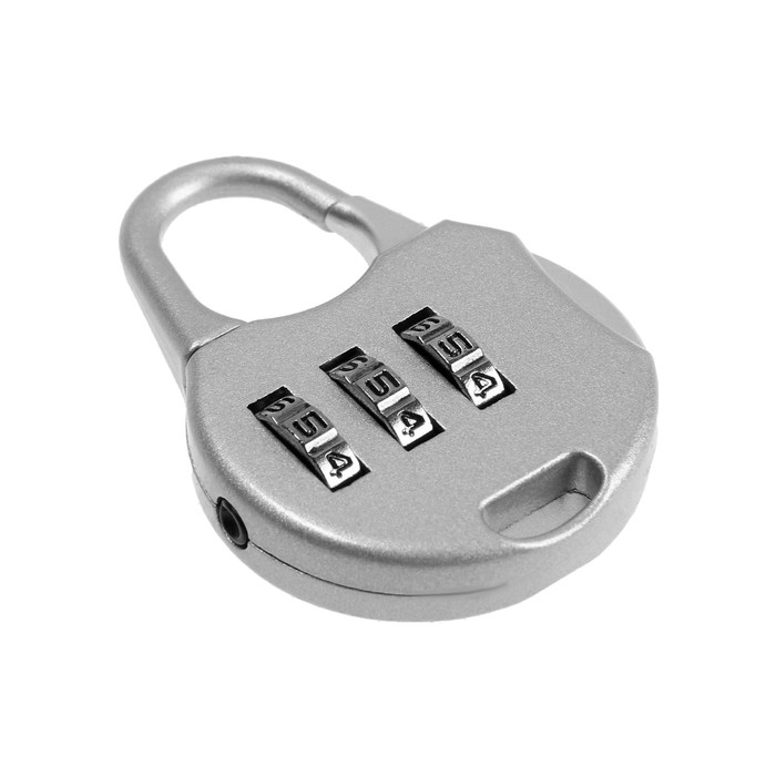 фото Замок навесной кодовый тундра zk006, серый