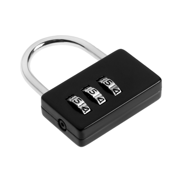 фото Замок навесной кодовый тундра zk004, черный