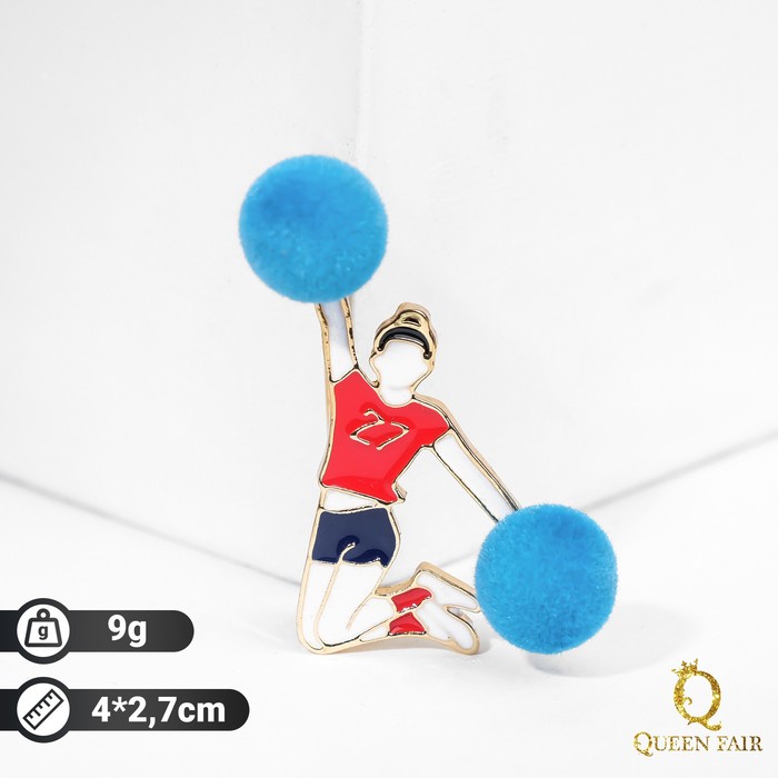 Брошь "Спорт" чирлидинг, цветная в золоте
Брошь "Спорт" чирлидинг, цветная в золоте