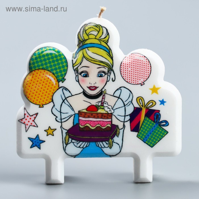 Свеча в торт, Принцессы: Золушка, 8×8 см
Свеча в торт, Принцессы: Золушка, 8×8 см