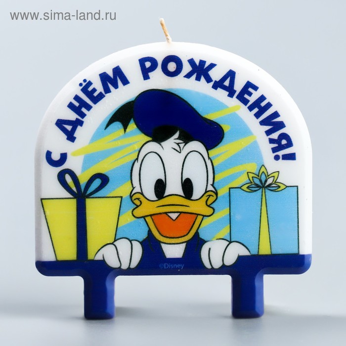 Свеча в торт "С Днем Рождения!", Дональд Дак и подарки, 8×8 см
Свеча в торт "С Днем Рождения!", Дональд Дак и подарки, 8×8 см