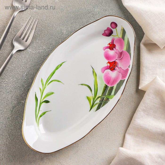 Селедочница 25 см «Бамбуковая орхидея»
Селедочница 25 см «Бамбуковая орхидея»