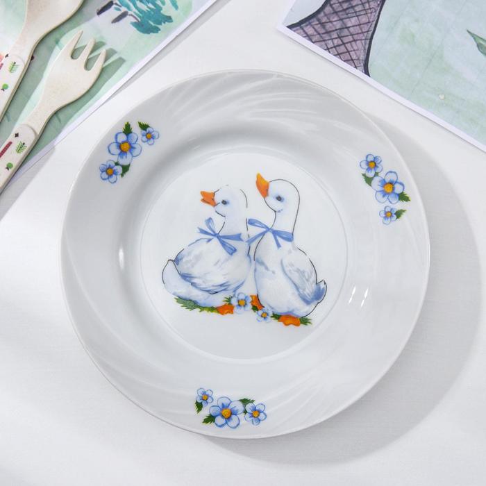 Тарелка мелкая «Гусята», d=17,5 см 
Тарелка мелкая «Гусята», d=17,5 см