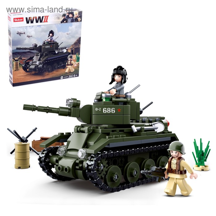 Конструктор Армия «Боевой танк», 347 деталей
Конструктор Армия «Боевой танк», 347 деталей