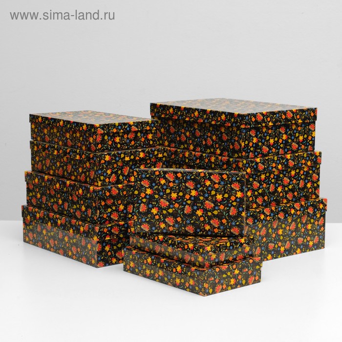 Набор коробок 10 в 1 "Народные узоры", 36,5 х 26,5 х 12 - 23 х 13 х 3 см
Набор коробок 10 в 1 "Народные узоры", 36,5 х 26,5 х 12 - 23 х 13 х 3 см