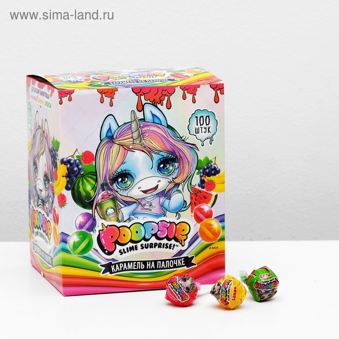 Карамель на палочке Poopsie Slime Surprise, 1200 г
Карамель на палочке Poopsie Slime Surprise, 1200 г