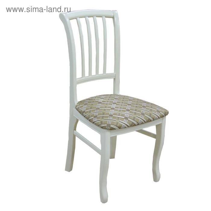 Стул Кабриоль-Ж, бук, цвет покраски слоновая кость , ткань Rozalia k 81/4