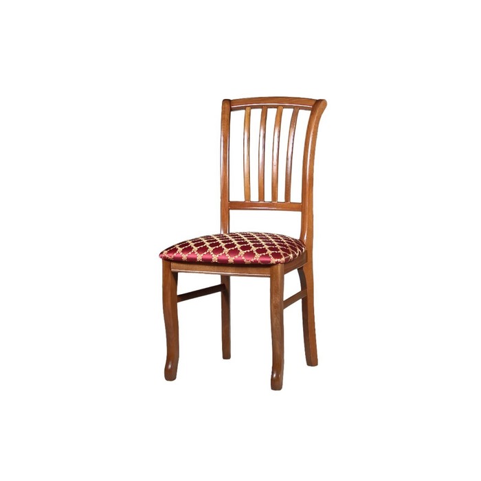 Стул Кабриоль-Ж, бук, цвет покраски темный орех , ткань Andris(соты) bordo 153/1