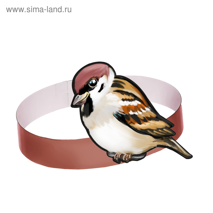 Маска-ободок «Воробей», картон
Маска-ободок «Воробей», картон