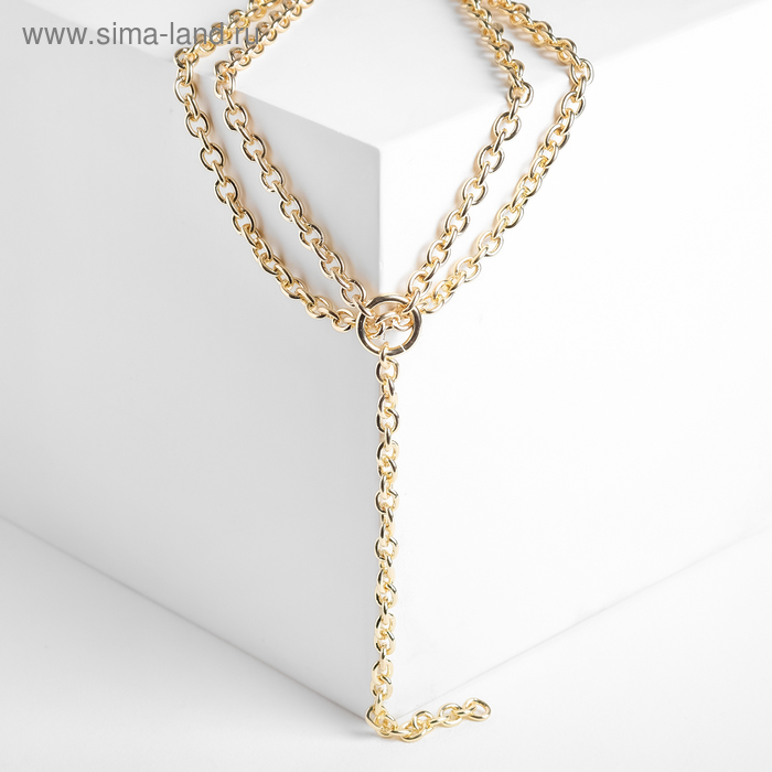 Колье "Цепь" на кольце с нитями, цвет золото, 45см
Колье "Цепь" на кольце с нитями, цвет золото, 45см