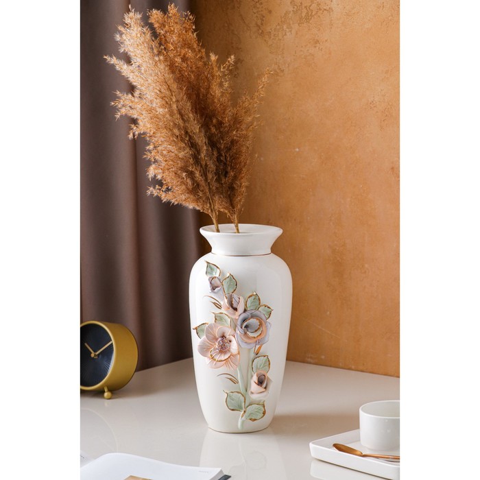 Ваза керамическая "Елена", настольная, белая, цветная лепка, 29 см, авторская работа
Ваза керамическая "Елена", настольная, белая, цветная лепка, 29 см, авторская работа