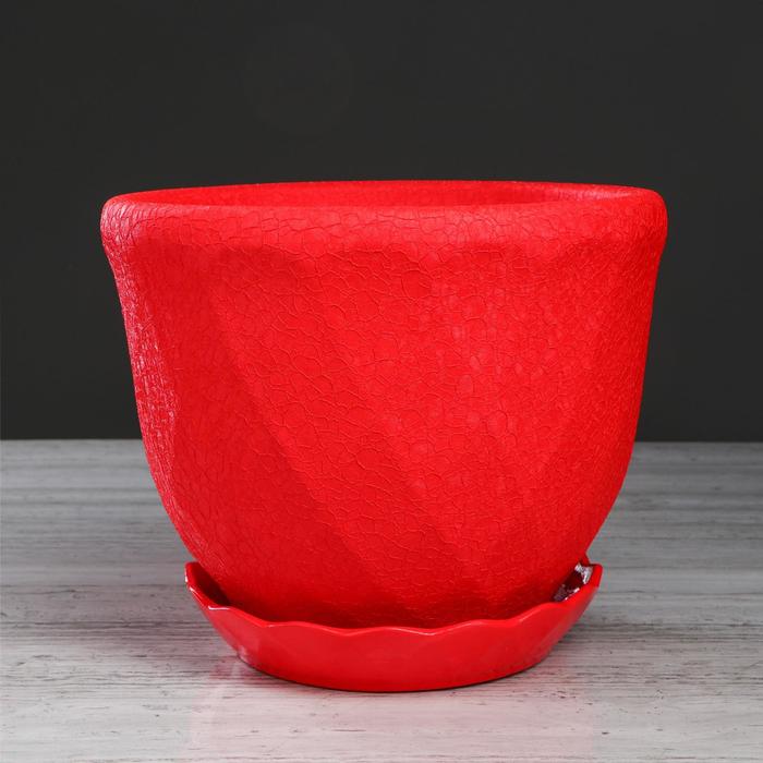 Горшок для цветов "Грань", шёлк, красный, керамика, 6.5 л
Горшок для цветов "Грань", шёлк, красный, керамика, 6.5 л
