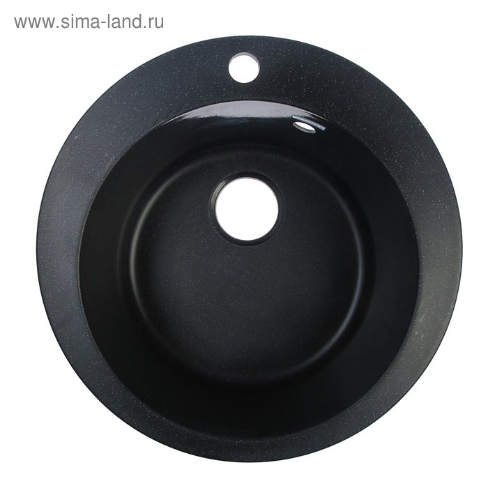 Мойка кухонная из камня GRANMILL 21, d=510 мм, глубина 20 см, черная
Мойка кухонная из камня GRANMILL 21, d=510 мм, глубина 20 см, черная