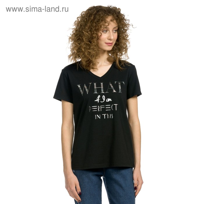 фото Футболка женская, размер s, цвет чёрный pelican