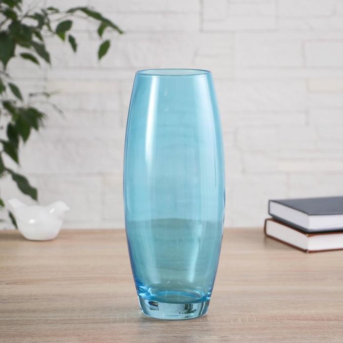 Ваза "Радуга G" голубая d-8см, 11х26см
Ваза "Радуга G" голубая d-8см, 11х26см