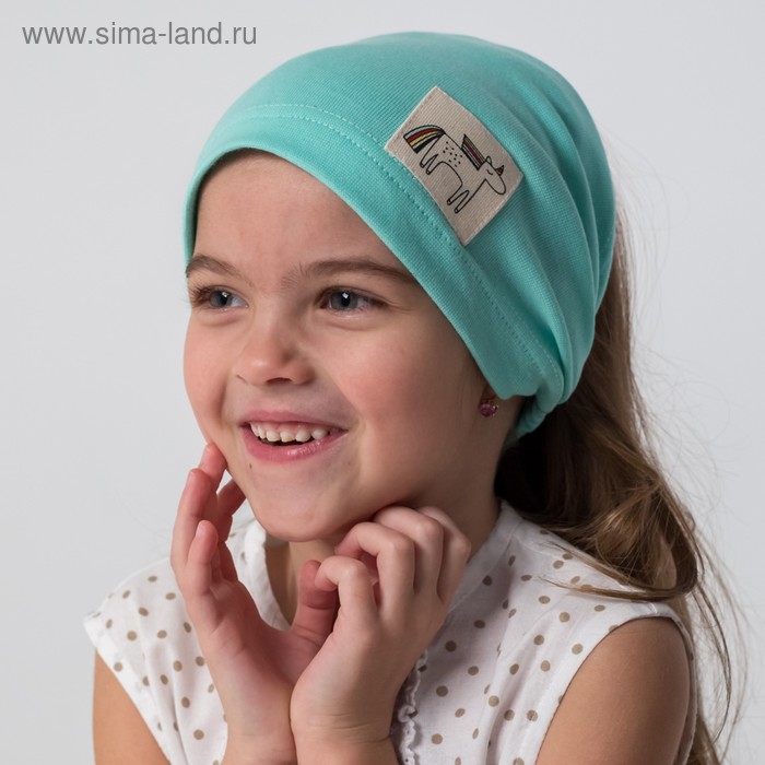 Косынка для девочки, цвет мятный/единорог, размер 50-54
Косынка для девочки, цвет мятный/единорог, размер 50-54