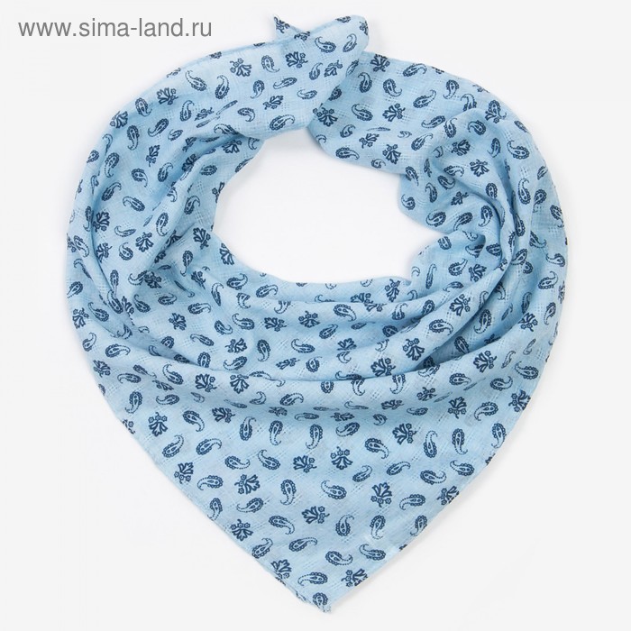 Платок женский текстильный, цвет голубой, размер 60х60
Платок женский текстильный, цвет голубой, размер 60х60