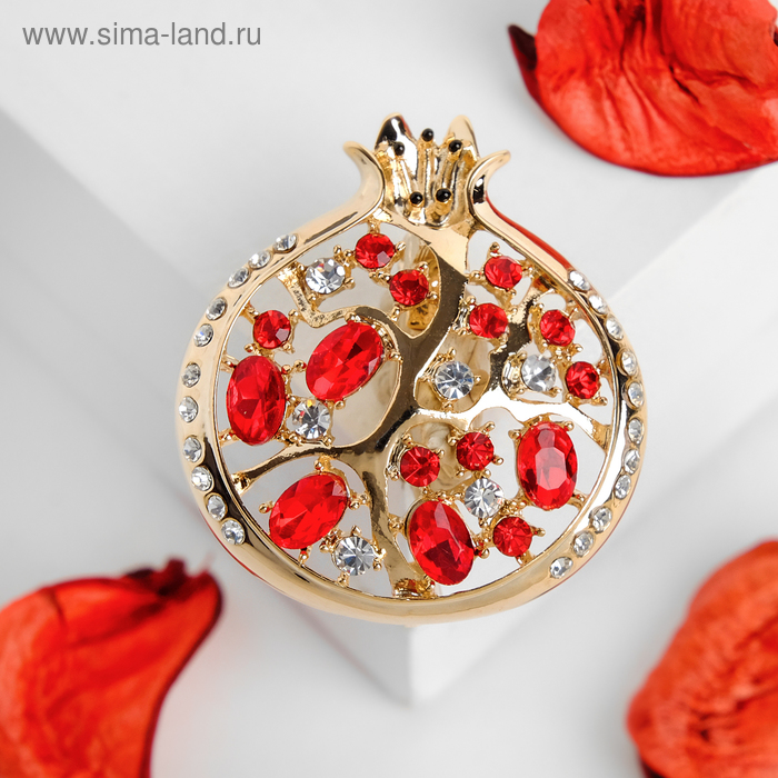 Брошь "Гранат", цвет красный в золоте
Брошь "Гранат", цвет красный в золоте