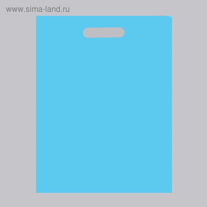 Пакет полиэтиленовый, с вырубной ручкой, голубой, 34 х 45, 50 мкм
Пакет полиэтиленовый, с вырубной ручкой, голубой, 34 х 45, 50 мкм
