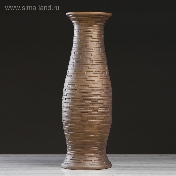 Ваза керамическая "Вавилон", напольная, коричневая, 68 см 
Ваза керамическая "Вавилон", напольная, коричневая, 68 см