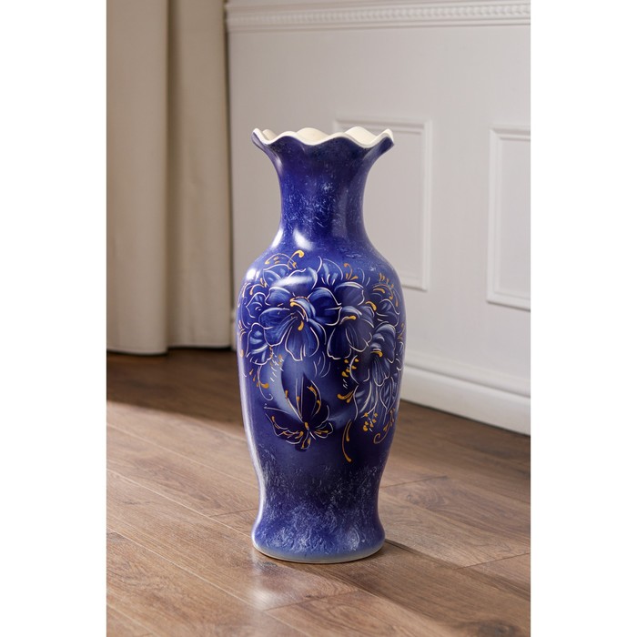 Ваза керамическая "Елена", напольная, кобальт, 60 см, микс
Ваза керамическая "Елена", напольная, кобальт, 60 см, микс