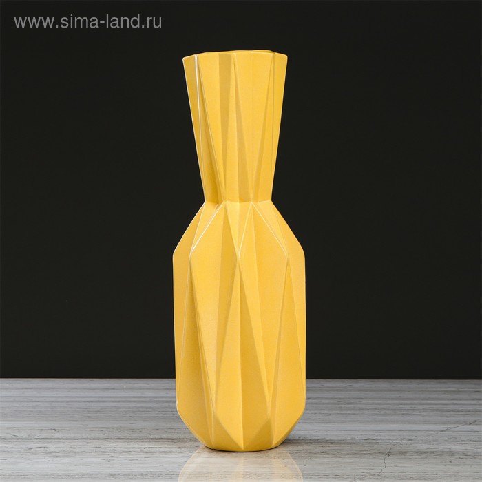 Ваза напольная "Кристалл", жёлтая, керамика, 50 см
Ваза напольная "Кристалл", жёлтая, керамика, 50 см