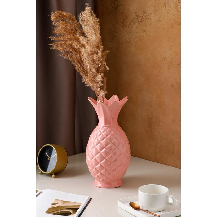 Ваза керамическая "Ананас", настольная, розовая, 33 см
Ваза керамическая "Ананас", настольная, розовая, 33 см