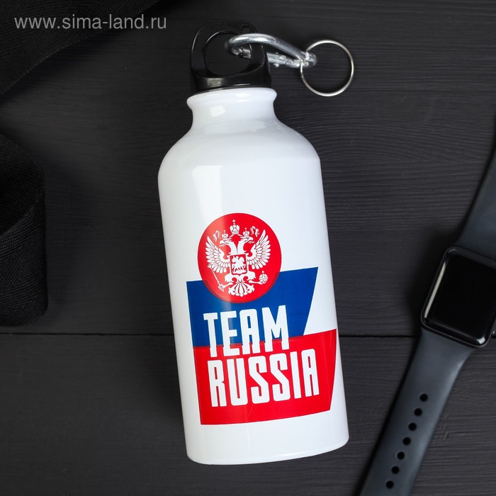 фото Бутылка с держателем «team russia», 500 мл