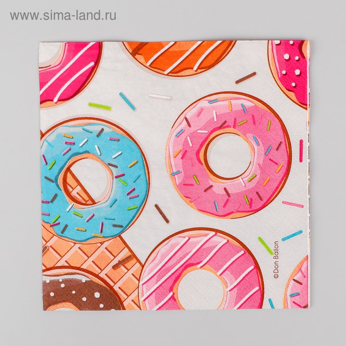 Салфетки бумажные «Пончики», 33х33 см, 20 шт.
Салфетки бумажные «Пончики», 33х33 см, 20 шт.