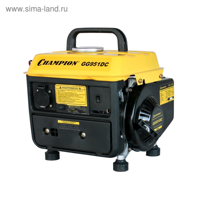 Генератор CHAMPION GG951DC, 2Т, 1.36 л.с., 720 Вт, 220/12 В, 4.2 л, ручной старт
Генератор CHAMPION GG951DC, 2Т, 1.36 л.с., 720 Вт, 220/12 В, 4.2 л, ручной старт