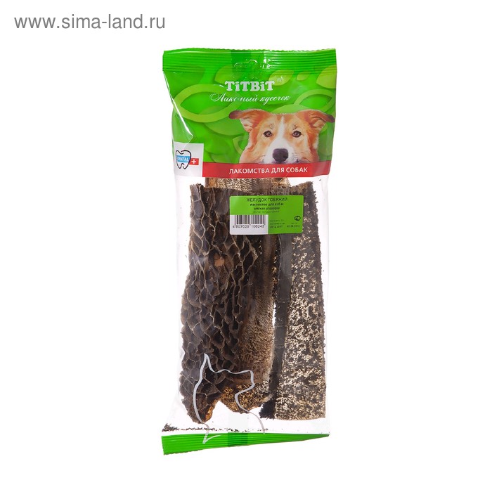 Лакомство Titbit "Желудок говяжий" для собак, 60 г
Лакомство Titbit "Желудок говяжий" для собак, 60 г
