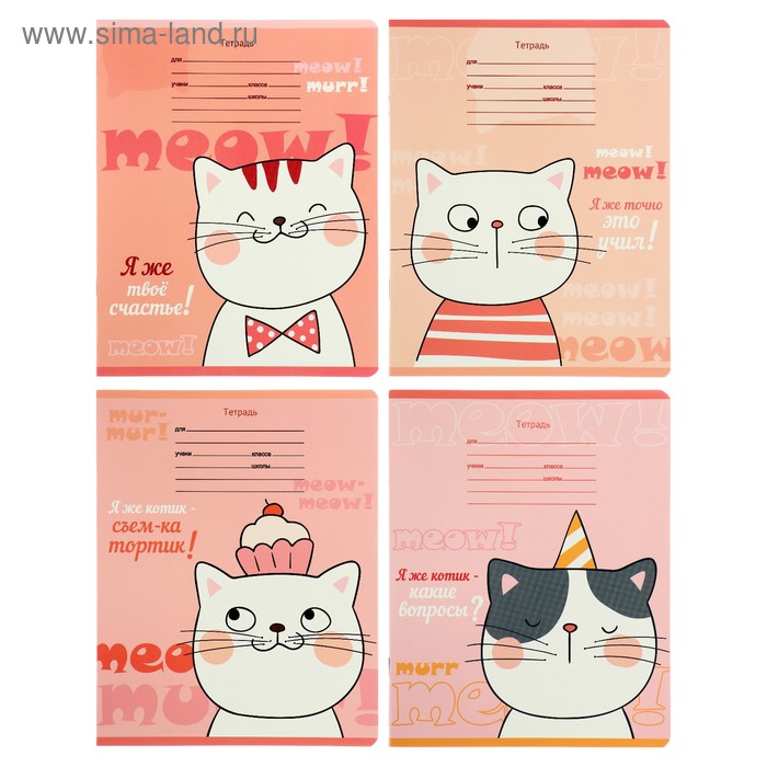 Тетрадь 18 листов в клетку "Я же котик!", обложка мелованный картон, блок офсет, МИКС
Тетрадь 18 листов в клетку "Я же котик!", обложка мелованный картон, блок офсет, МИКС
